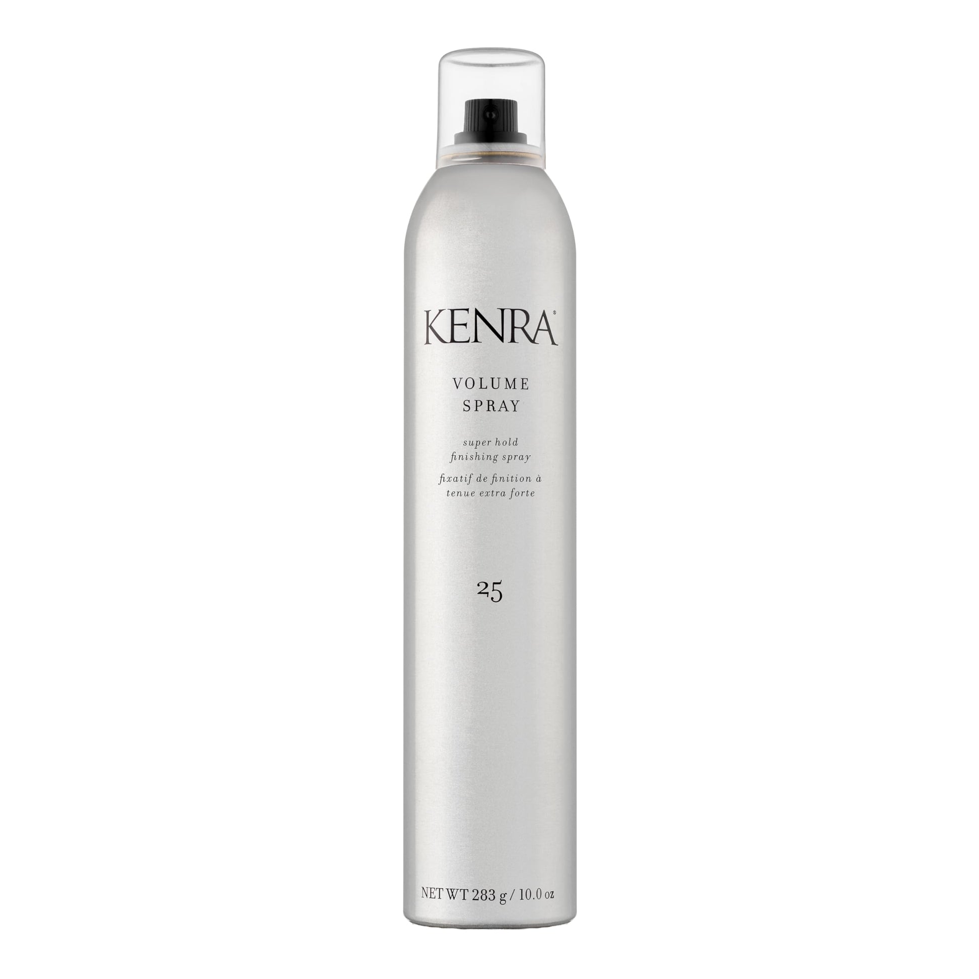 Gray Kenra Professional Volume Spray 25 50% | Super Hold Finishing & Styling Hairspray | Flake-free & Fast-drying | Wind & Humidity Resistance | All Hair Types | 10 oz
