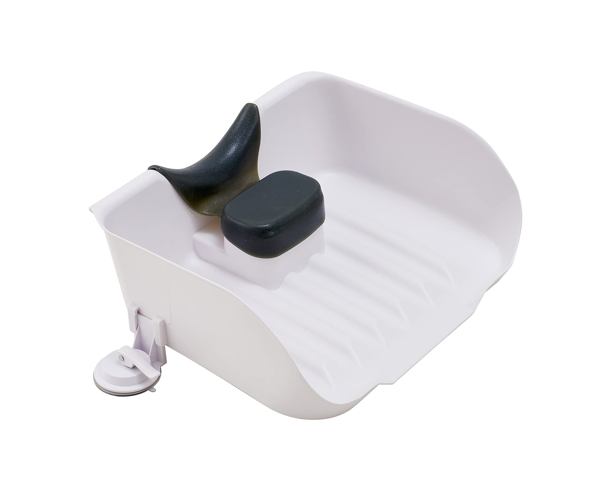 White Smoke Portable Shampoo Basin for Baby, Kids, Children,The Elderly People,Pregnant Woman, Hair Washing Basin Tray at Home Tear Free