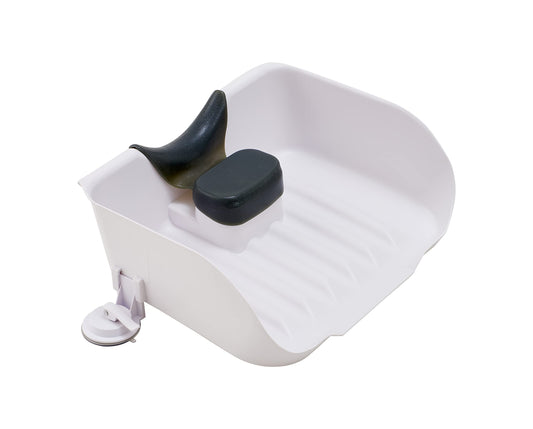 White Smoke Portable Shampoo Basin for Baby, Kids, Children,The Elderly People,Pregnant Woman, Hair Washing Basin Tray at Home Tear Free