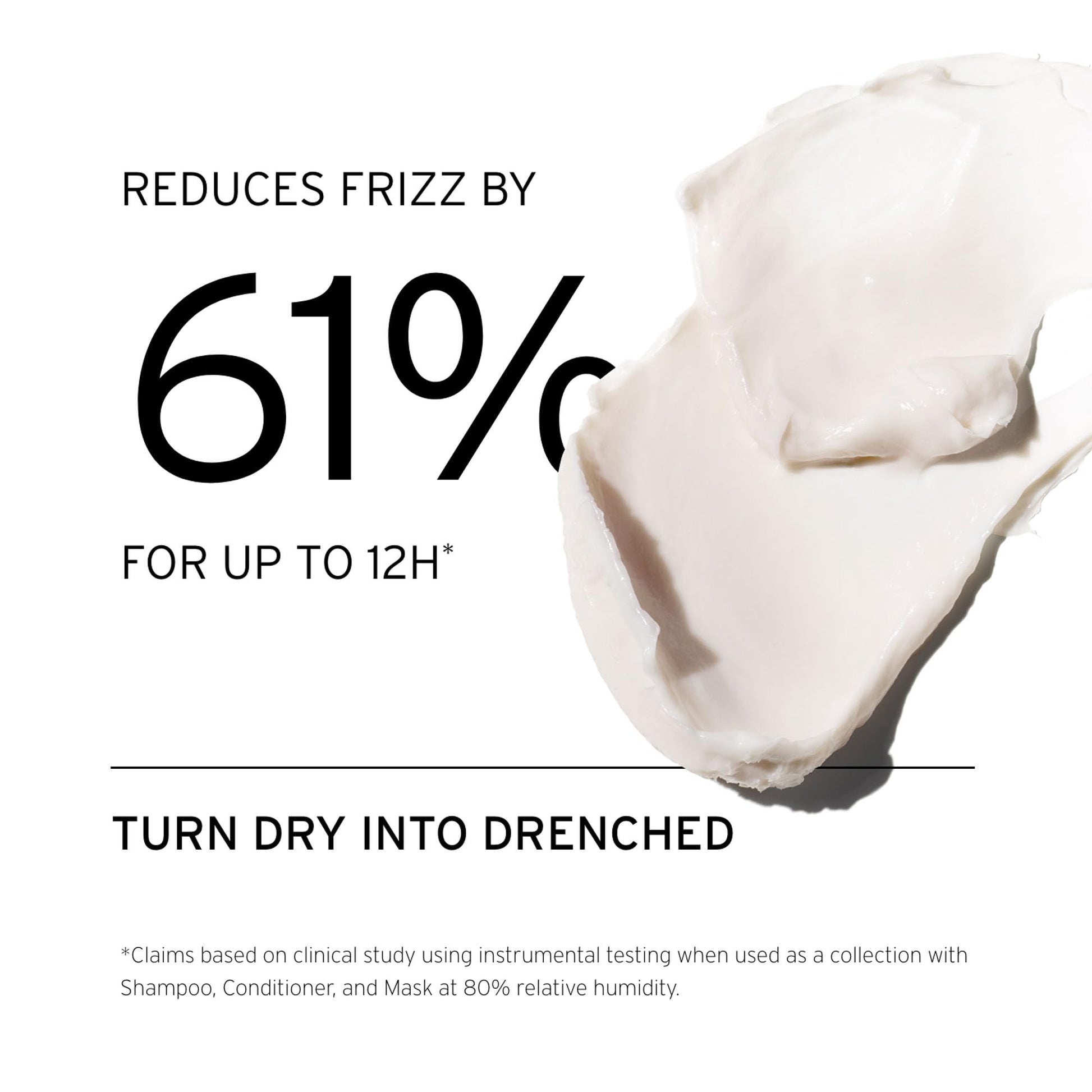 White Smoke FEKKAI Shea Butter Conditioner - 1 Liter - Moisturizes & Hydrates - Reduces Frizz by 61% Up to 12H - Free of Sulfates, Parabens, Phthalates - Vegan, Cruelty-Free