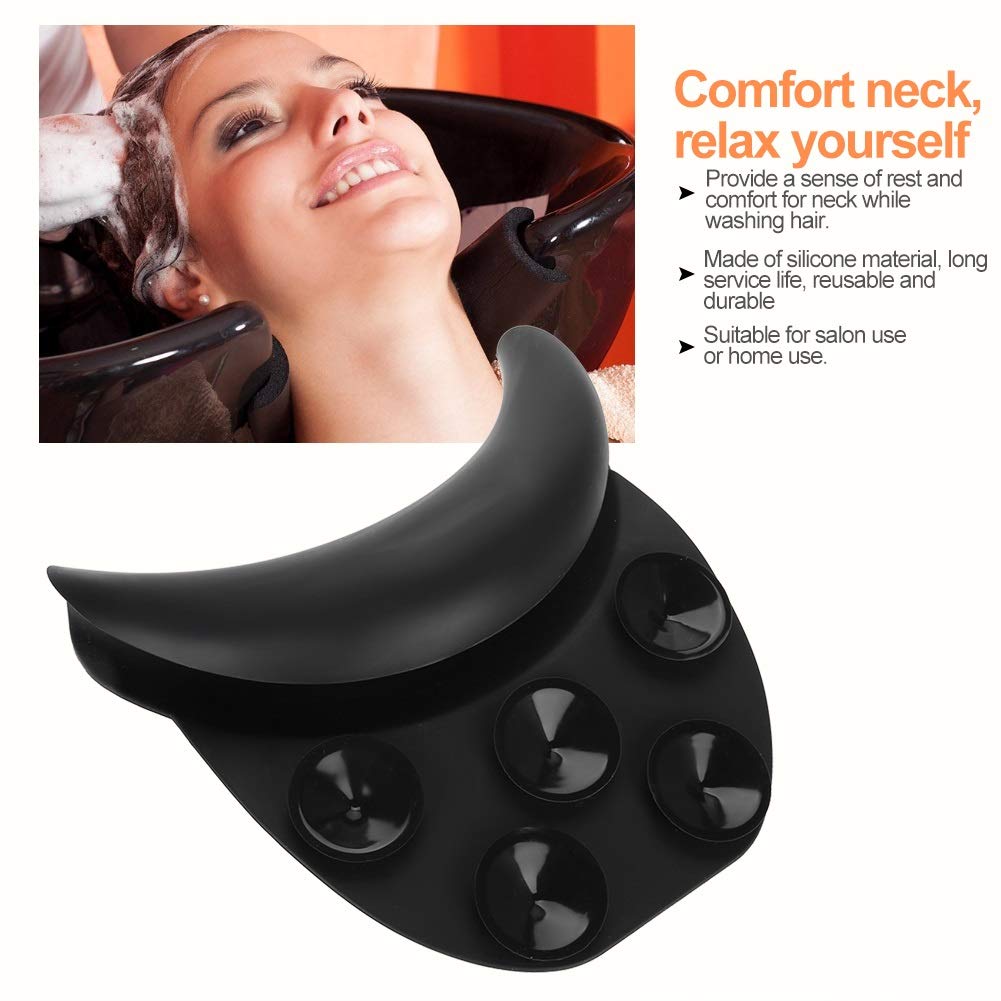 White Smoke Shampoo Bowl Neck Rest for Salon, Salon Shampoo Neck Rest Cushion, Professional Shampoo Bowl Neck Cushion, Silicone Salon Sink Neck Rest for Wash Basin Hair Washing Tray for Sink at Home
