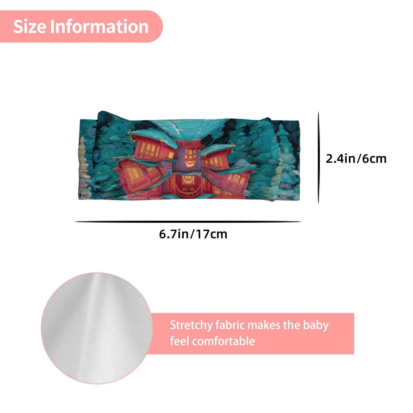 White Smoke JZMTY Enchanted Alcove Baby Bow Headband for Newborns Light and Comfort Keeps Warm and Protects the Fontanel