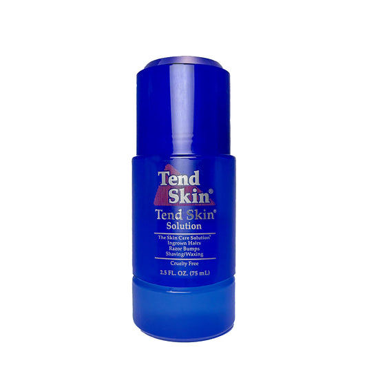 Dark Blue Tend Skin Razor Bump Solution Refillable Roll-On Solution For Unsightly Razor Bumps, Ingrown Hair And Razor Burns, Post Shaving and Waxing Toner for Men and Women, 2.5 Oz