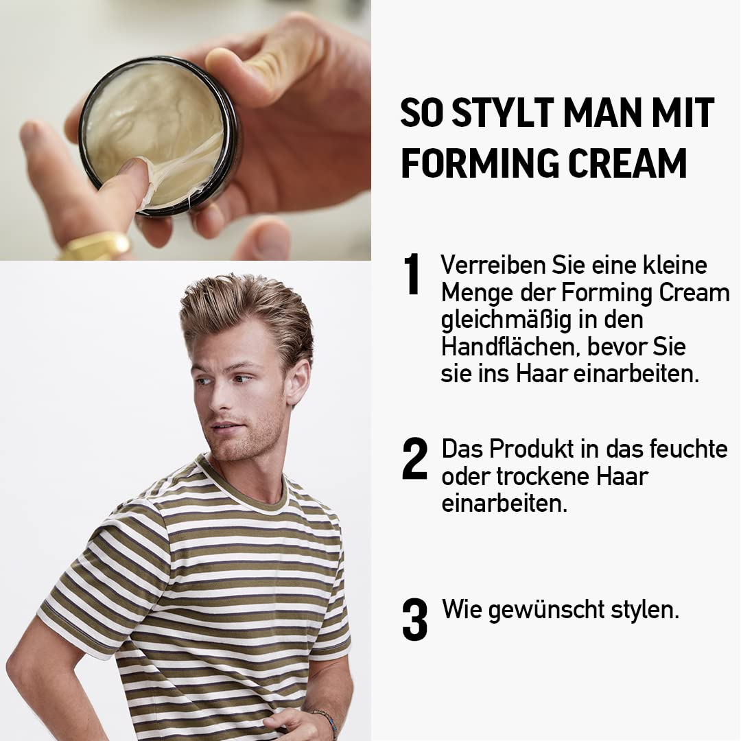 White Smoke American Crew Men's Hair Forming Cream (OLD VERSION), Like Hair Gel with Medium Hold & Medium Shine, 3 Oz (Pack of 1)