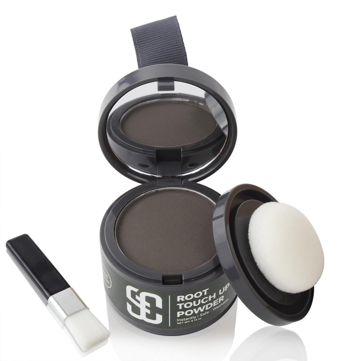 White Smoke SOVONCARE Instantly Hairline Powder, Hairline Shadow Gray Hair Coverage Touch Up Hair Powder for Thinning Hair for Women Hair Root Touch Up Powder Hair Root Cover Up Conceals Hair Loss Dark Brown