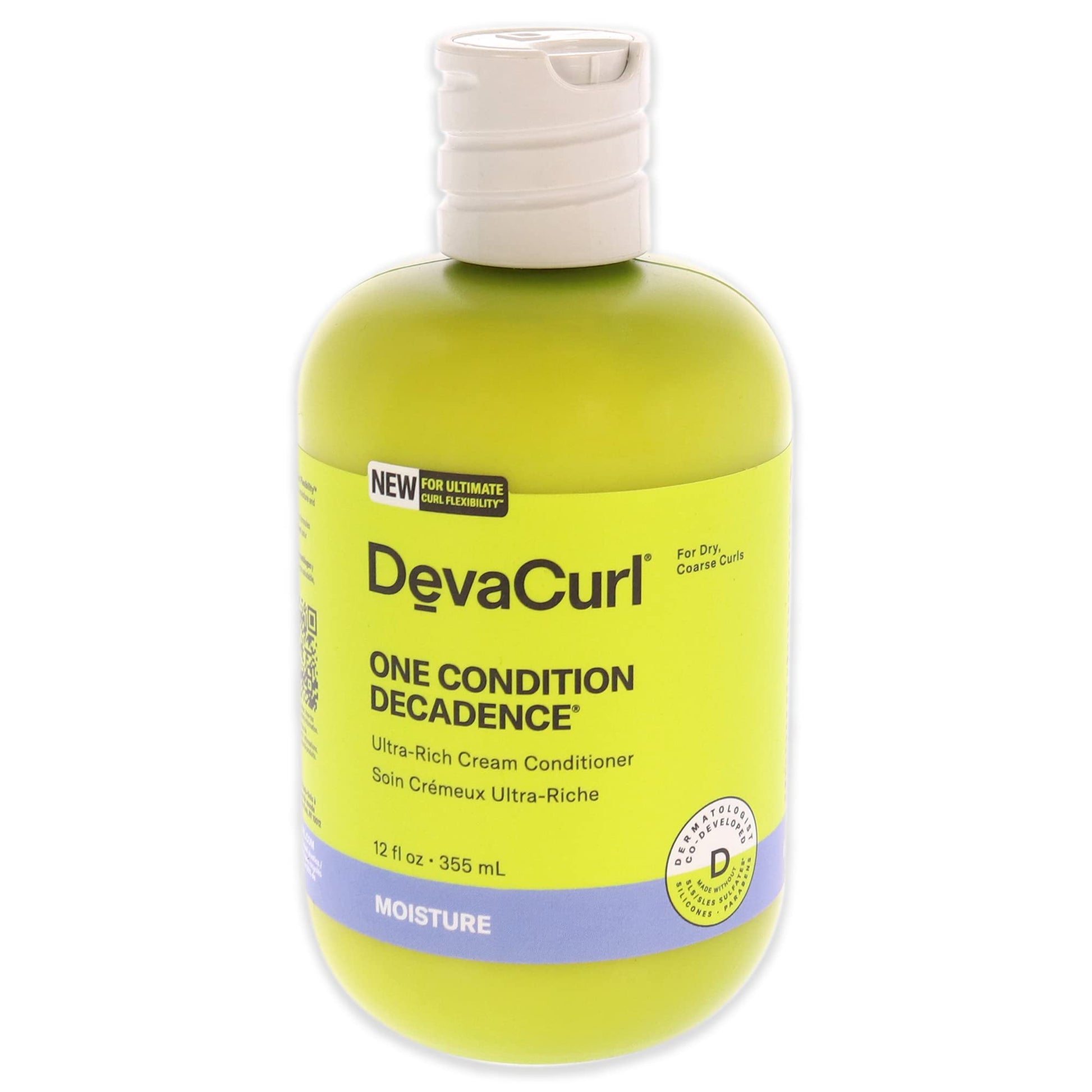 White Smoke DevaCurl One Condition Decadence Ultra-Rich Cream Conditioner, Green Oasis, 12 fl. oz.