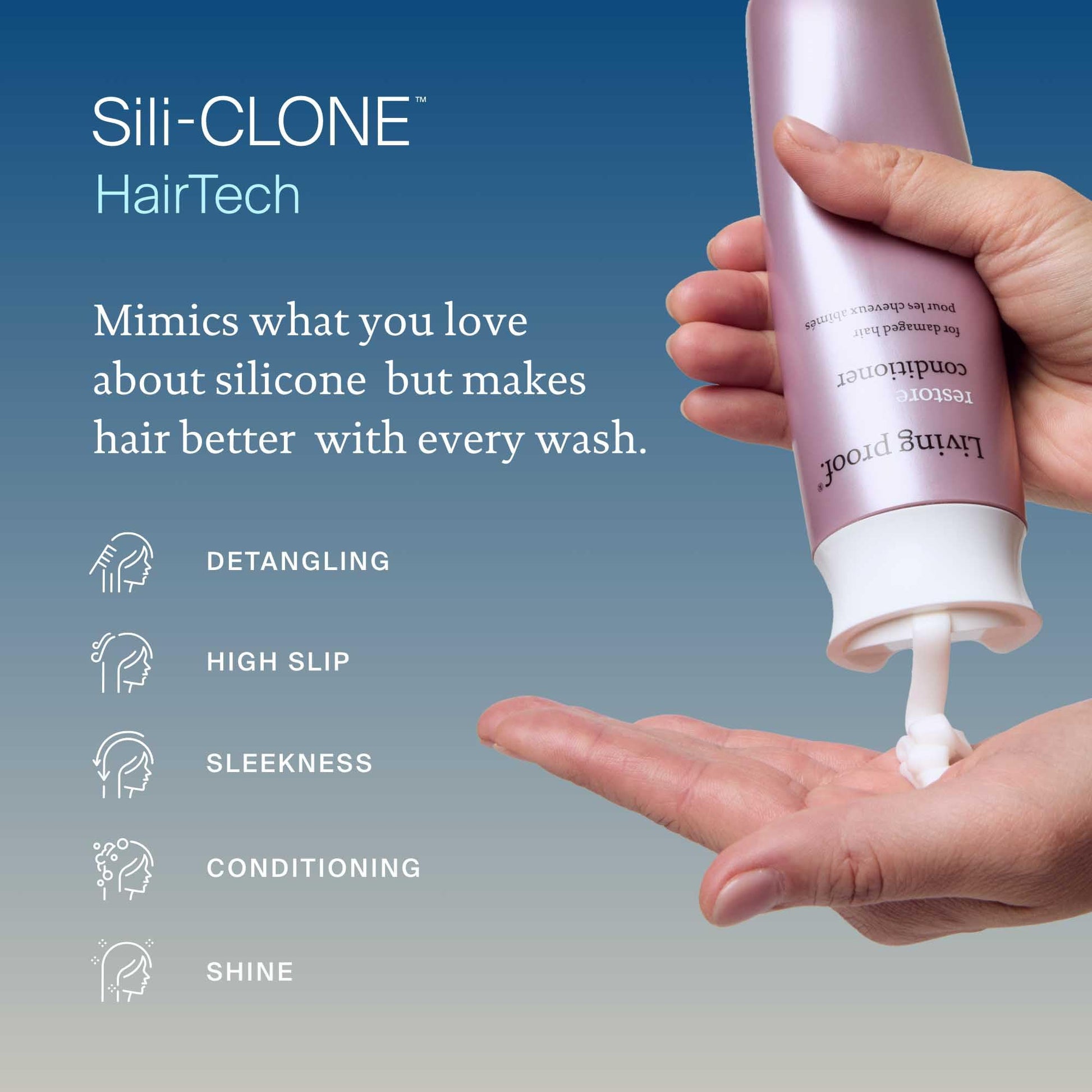 Gray Living proof Restore Conditioner, Repairs & Strengthens, Adds Shine For All Hair Types, 8 oz
