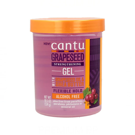 White Smoke Cantu Grapeseed Style Gel 16.5 Ounce Jar