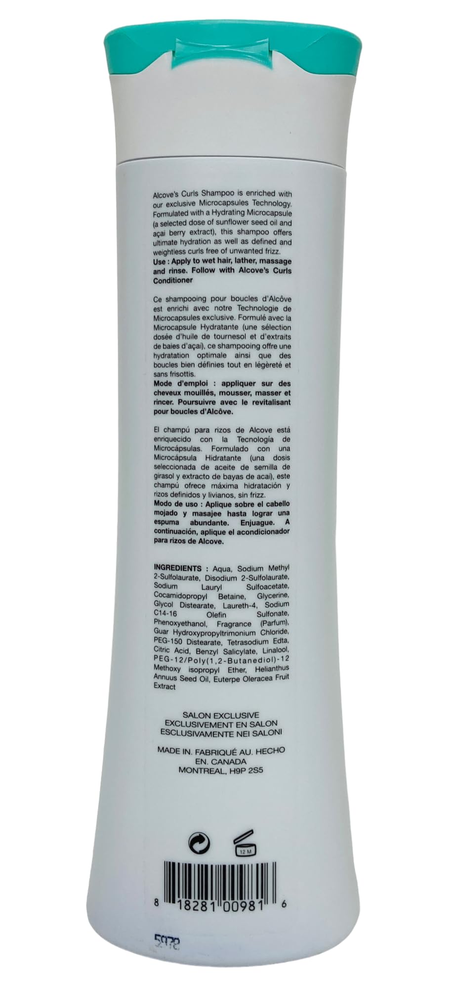 White Smoke Alcove - Curls Shampoo 10 fl oz / 300 ml