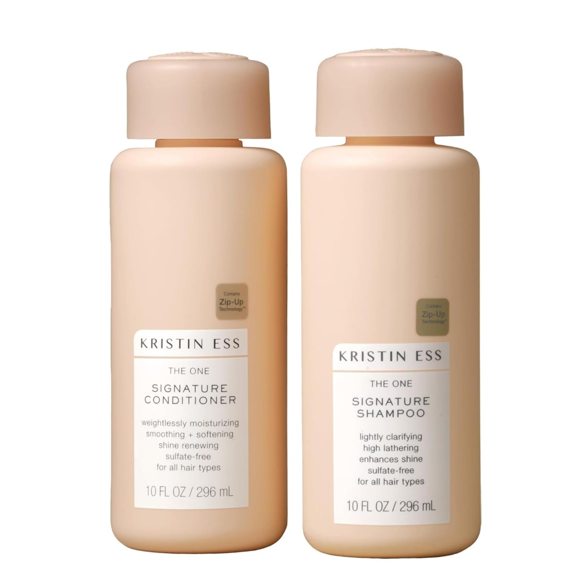 Bisque Kristin Ess Hair Signature Salon Sulfate Free Shampoo and Conditioner Set for Moisture, Frizz + Shine - Color Safe, Vegan, Paraben Free - Clarifying, Hydrating Damage Repair for Women - Pear Fragrance