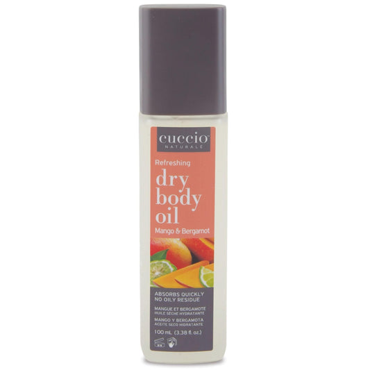 Dim Gray Cuccio Naturale Hydrating Dry Body Oil – Mango & Bergamot, 3.38 fl oz – Fast-Absorbing Lightweight Moisturizer for Smooth, Radiant Skin – Non-Greasy Nourishing Formula with Sunflower & Jojoba Oils