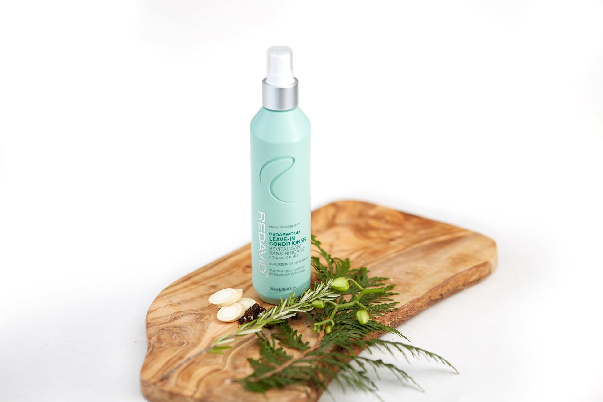 White Smoke Redavid Cedarwood Leave-In Conditioner - Weightless Detangling Spray Conditioner - with Hemp Seed and Orchid Oil, for Fine Hair - Clinically Strengthens, Freshens and Detoxifies
