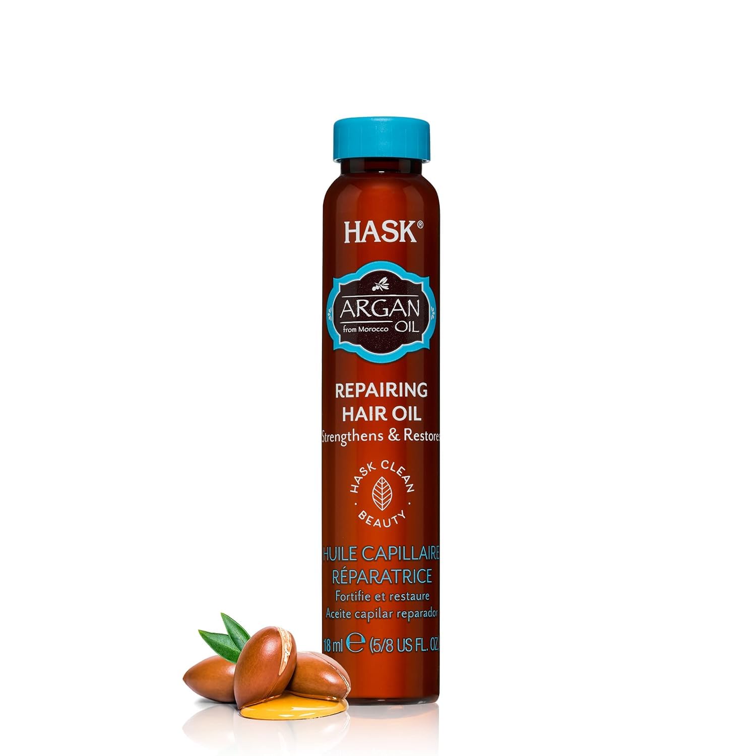 White Smoke Hask Argan Oil Healing Shine Treatment Vial 5/8 Oz.