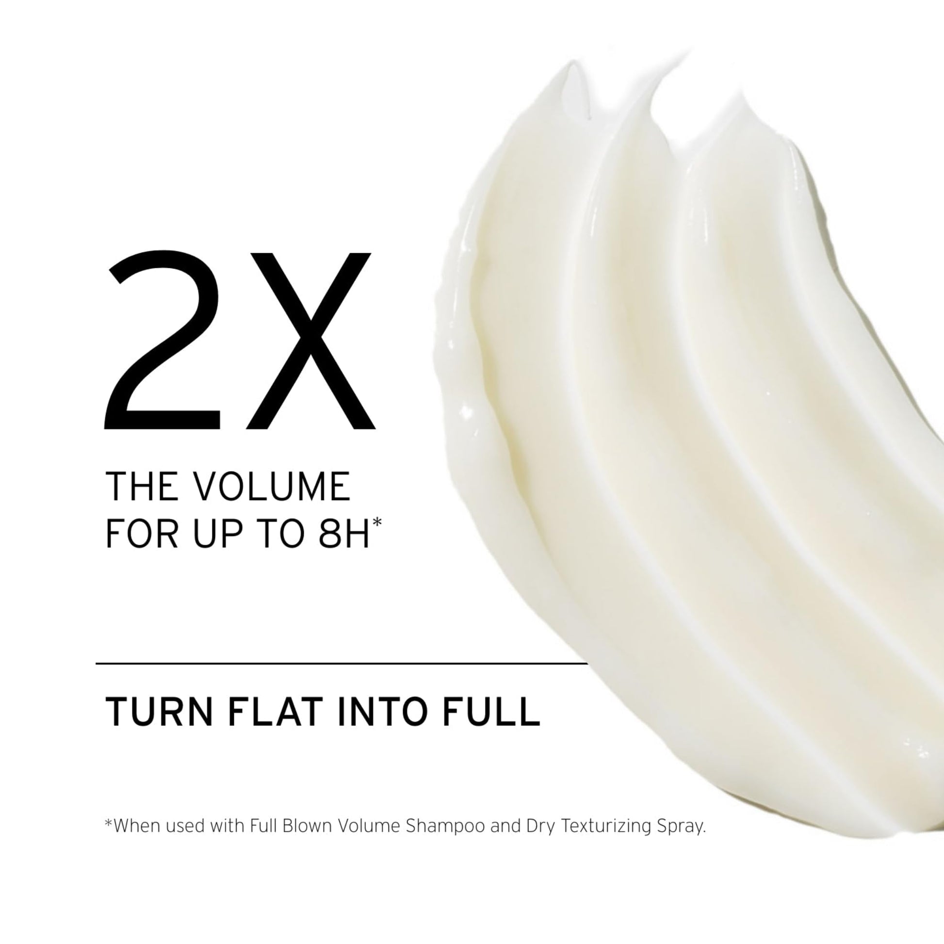White Smoke FEKKAI Full Blown Volume Conditioner - 1 Liter - Delivers 2X the Volume for Up to 8 Hours - Free of Sulfates, Parabens, Phthalates - Vegan, Cruelty-Free