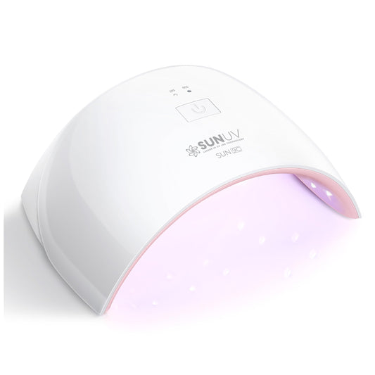 White Smoke SUNUV UV LED Nail Lamp, Nail Dryer for Gel Polish UV Light for Nails with Sensor 2 Timers SUN9C Pink Gift for Women Girls