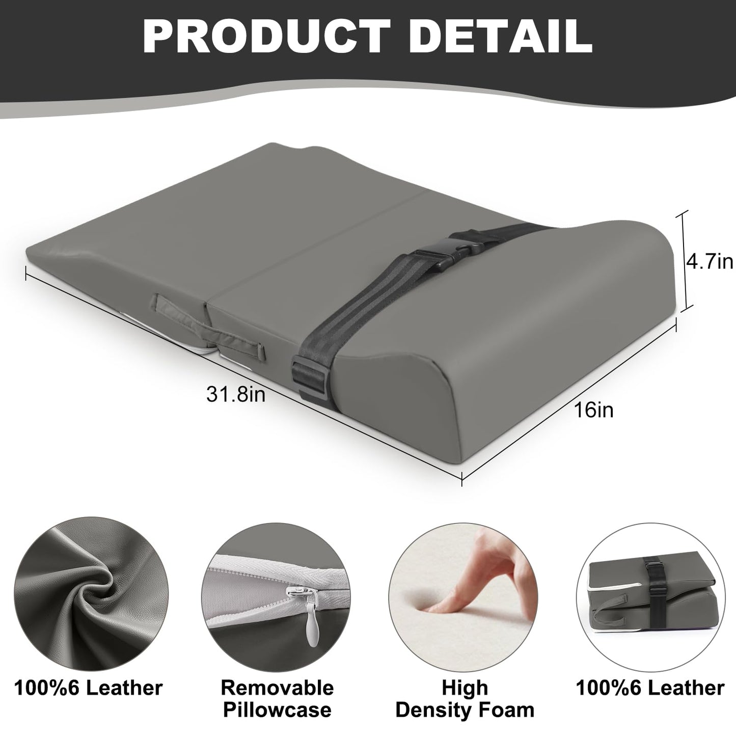 White Smoke Hair Washing Station for Kids, Sink Shampoo Foam Pad, Anti-Tip Ergonomic Shampoo Neck Support for Kids, Provides Comfortable Support for Sink-Mounted Shampoo Pad (Dark Gray)