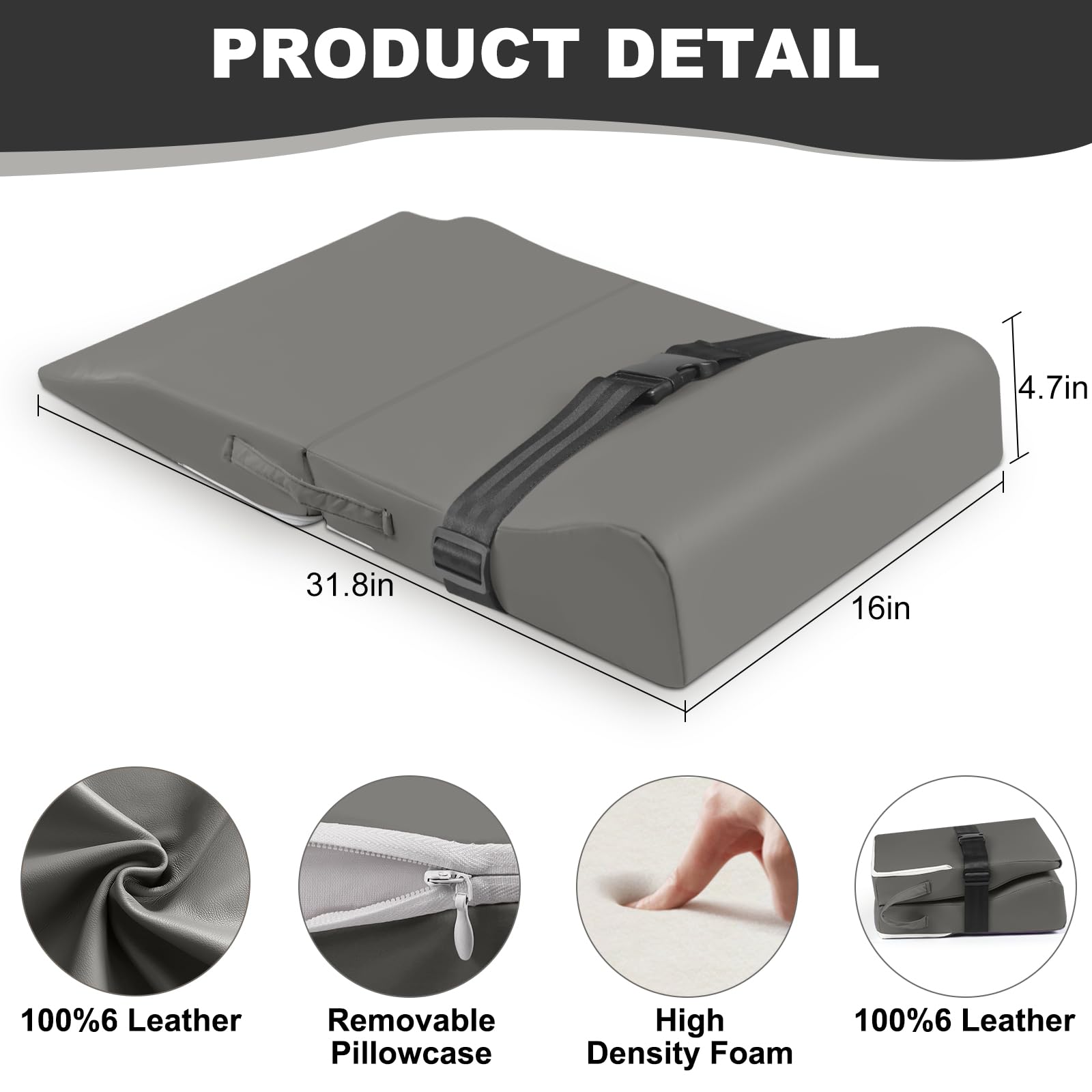 White Smoke Hair Washing Station for Kids, Sink Shampoo Foam Pad, Anti-Tip Ergonomic Shampoo Neck Support for Kids, Provides Comfortable Support for Sink-Mounted Shampoo Pad (Dark Gray)