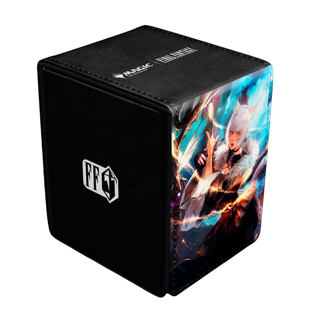 Black Ultra Pro UP38496 Magic The Gathering Final Fantasy Alcove Flip Premium Z Deck Box