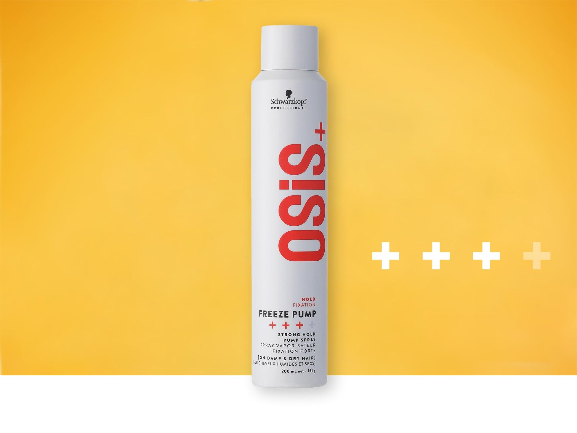 Sandy Brown OSiS+ Freeze Medium Hold Hairspray 9oz | All Day Hold and Shine | Heat and Humidity Protection