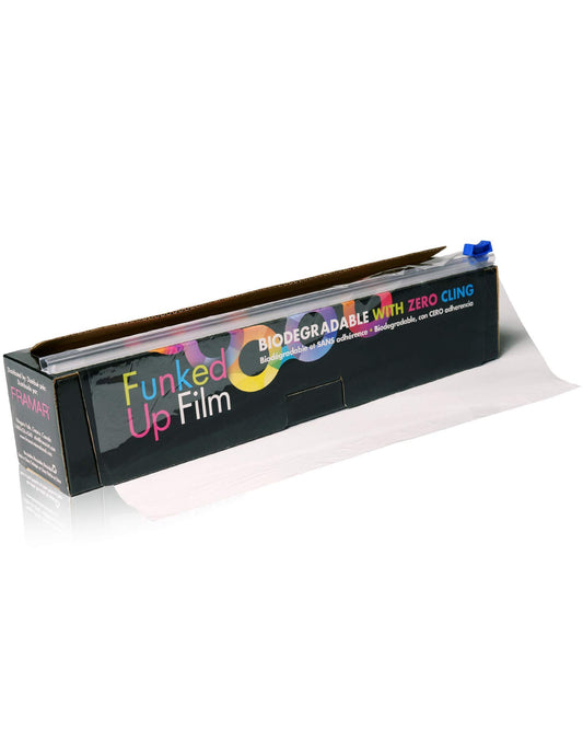 White Smoke FRAMAR Cling Free Balayage Film - Saran Wrap for Balayage with Hair Bleach, Hair Dye, Zero Cling Film, Customizable Length - 300 Feet
