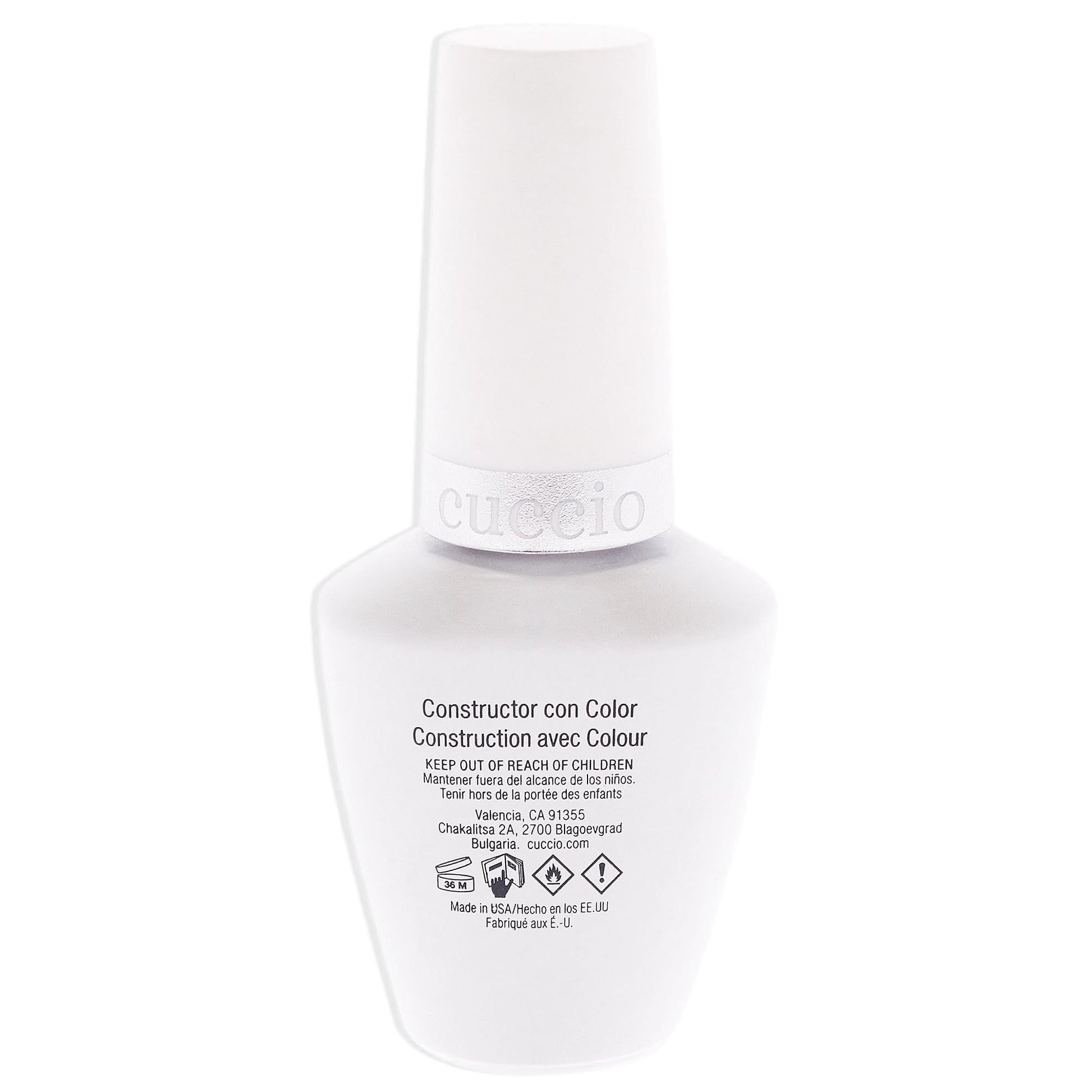 Lavender Cuccio Pro Brush-On Colour Builder Soak Off Gel - LED and UV Self-Leveling Lightweight Formula - Camouflages Re-Growth and Corrects Uneven Nail Beds - Base Coat - Cherry Blossom - 0.43 oz