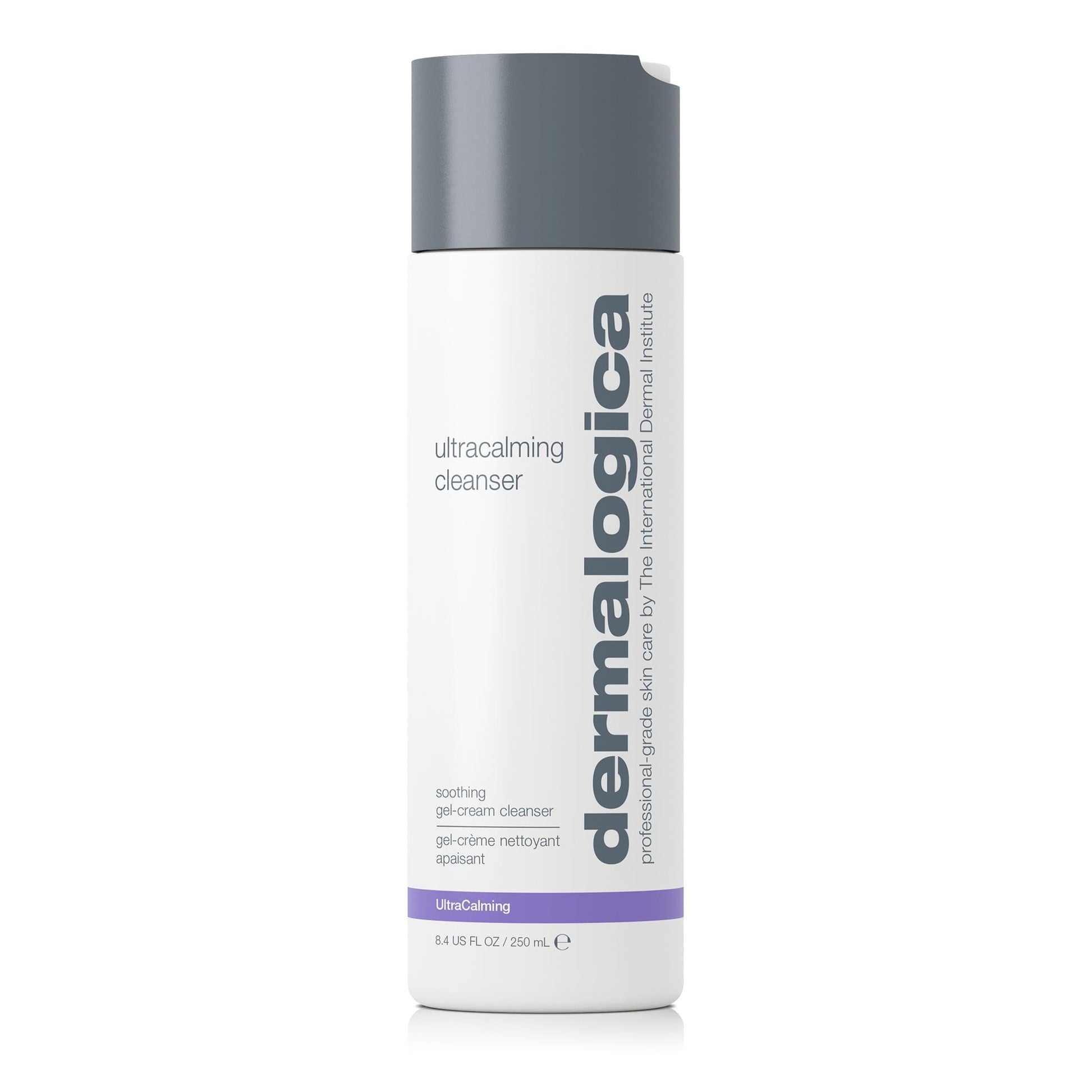 White Smoke Dermalogica Ultracalming Cleanser, Gentle Face Wash for Sensitive Skin - Calms and Cools Redness and Discomfort, PH balanced, Non- Foaming, Gel Cream Type, 8.4 Fl Oz