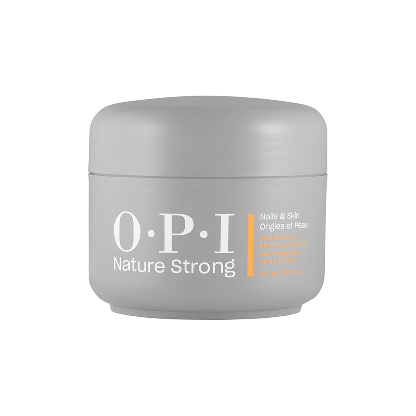 Dark Gray OPI Nature Strong Nails & Skin - Smooth It Out Hand & Foot Scrub | Gently Exfoliates Rough, Dry Skin for Moisturizing, Hydrated Skin | 8.4 Fl Oz | 250 mL