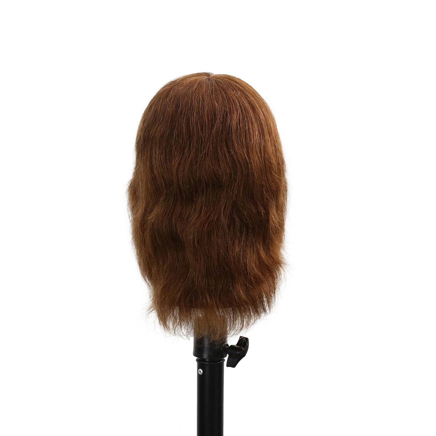 White Smoke Stancia Barber Mannequin Head Male, Mannequin Head Human Hair for Practicing Haircut, Cosmetology Mannequin Head with 100% Human Hair