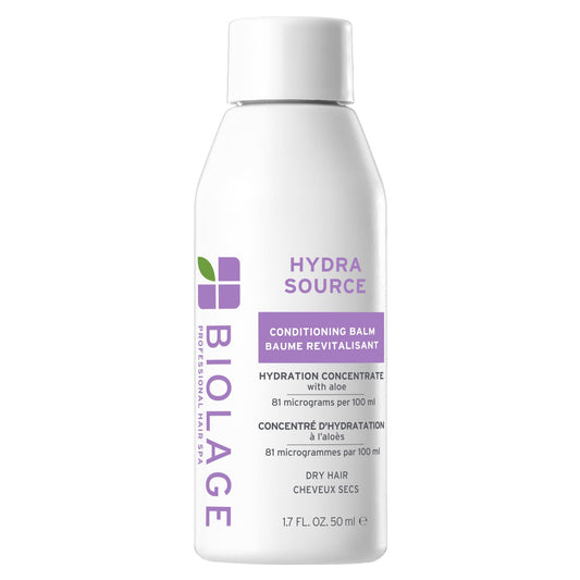 White Smoke Biolage Hydra Source Conditioning Balm - Moisturizes, Detangles & Adds Softness, For Dry Hair, Infused with Fermented Aloe & Micro-Filtered Hyaluronic Acid, Vegan & Paraben-Free, 1.7 Fl Oz