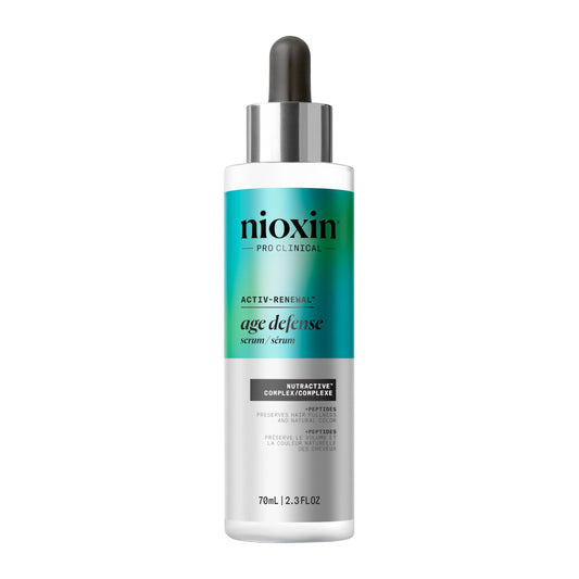 White Smoke Nioxin Age Defense Anti-Aging Hair Serum | Leave-in Scalp Treatment with Peptides | 2.3 Fl Oz | 70mL