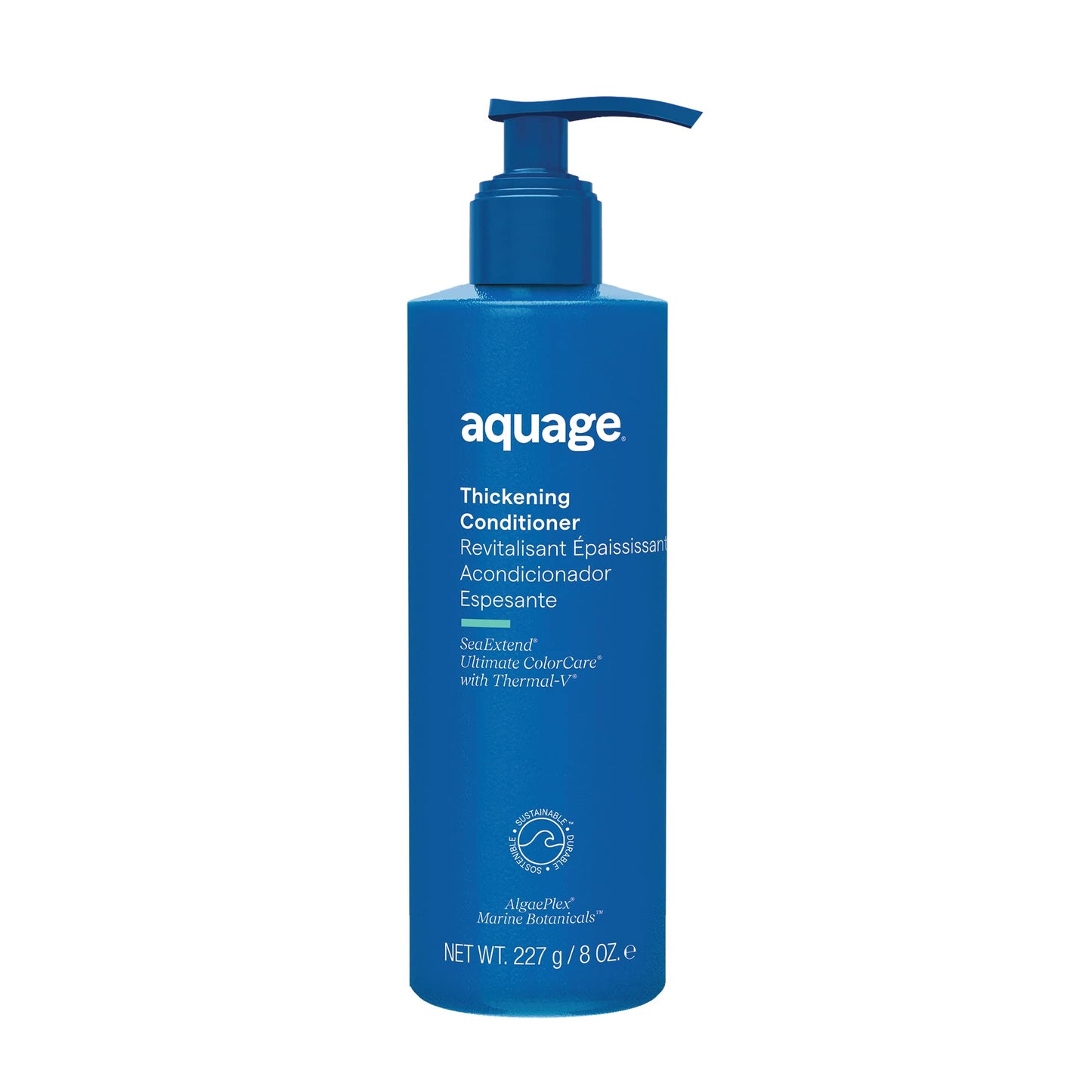 Dark Cyan Aquage SeaExtend Volumizing Conditioner for Women & Men - Color-Safe, Lightweight Volume Conditioner for Fine Hair - With AlgaePlex Marine Botanicals & Thermal-V Technology for Volume & Shine (16 oz)