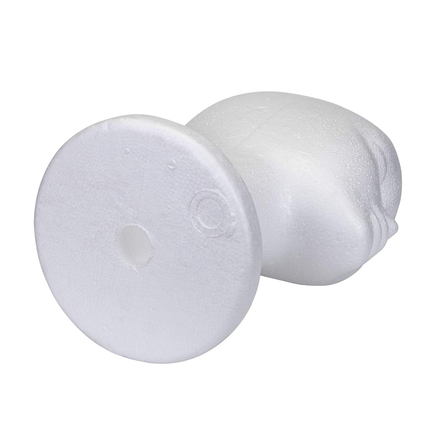 White Smoke Foraineam 3 Pack 12 Inch Foam Head Female Foam Wig Head Mannequin Manikin Cosmetics Model Display Holder Hats Glasses Hairpieces Stand