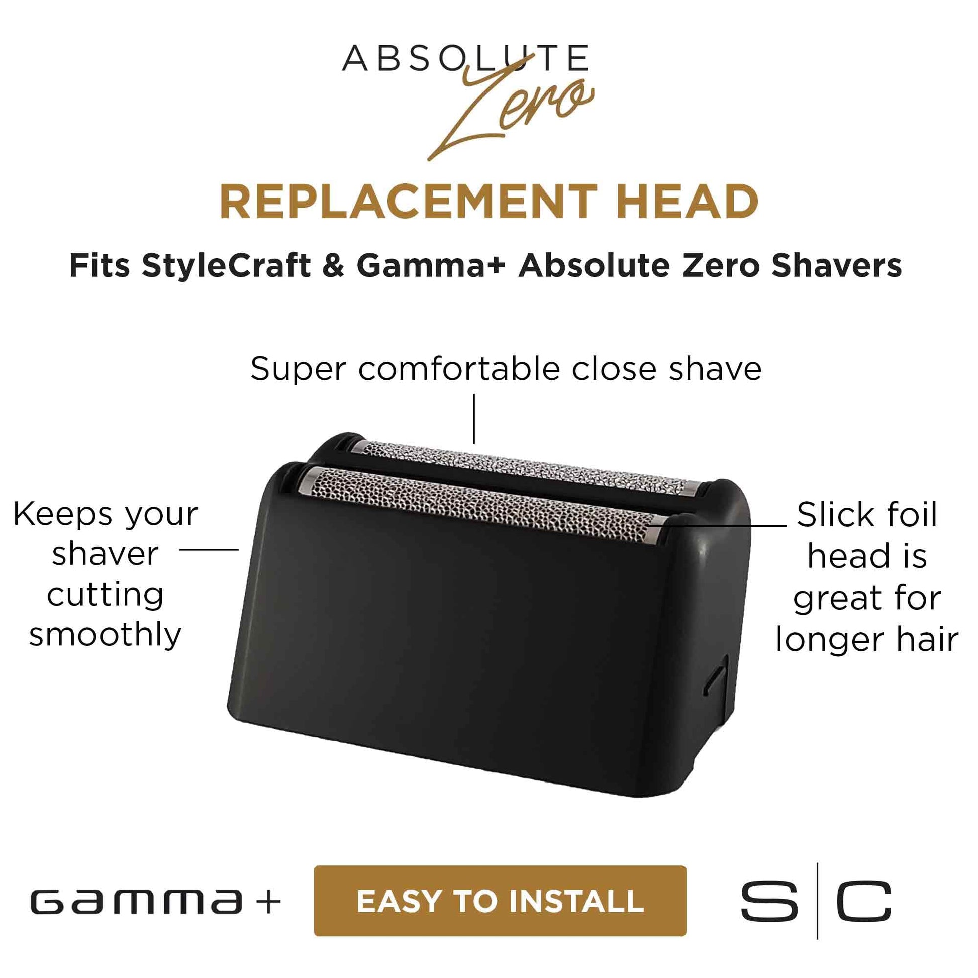 White Smoke GAMMA+ Absolute Zero Mens Foil Shaver Collection (Slick Foil Head)