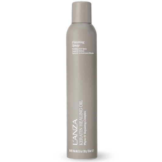 White Smoke L'ANZA Keratin Healing Oil Finishing Spray For Hair Strong Flexible Hold, Humidity Resistant, Adds Lustrous Shine, Brushable, Heat Protection, Color Safe, Sulfate Free (10.6 Fl Oz)