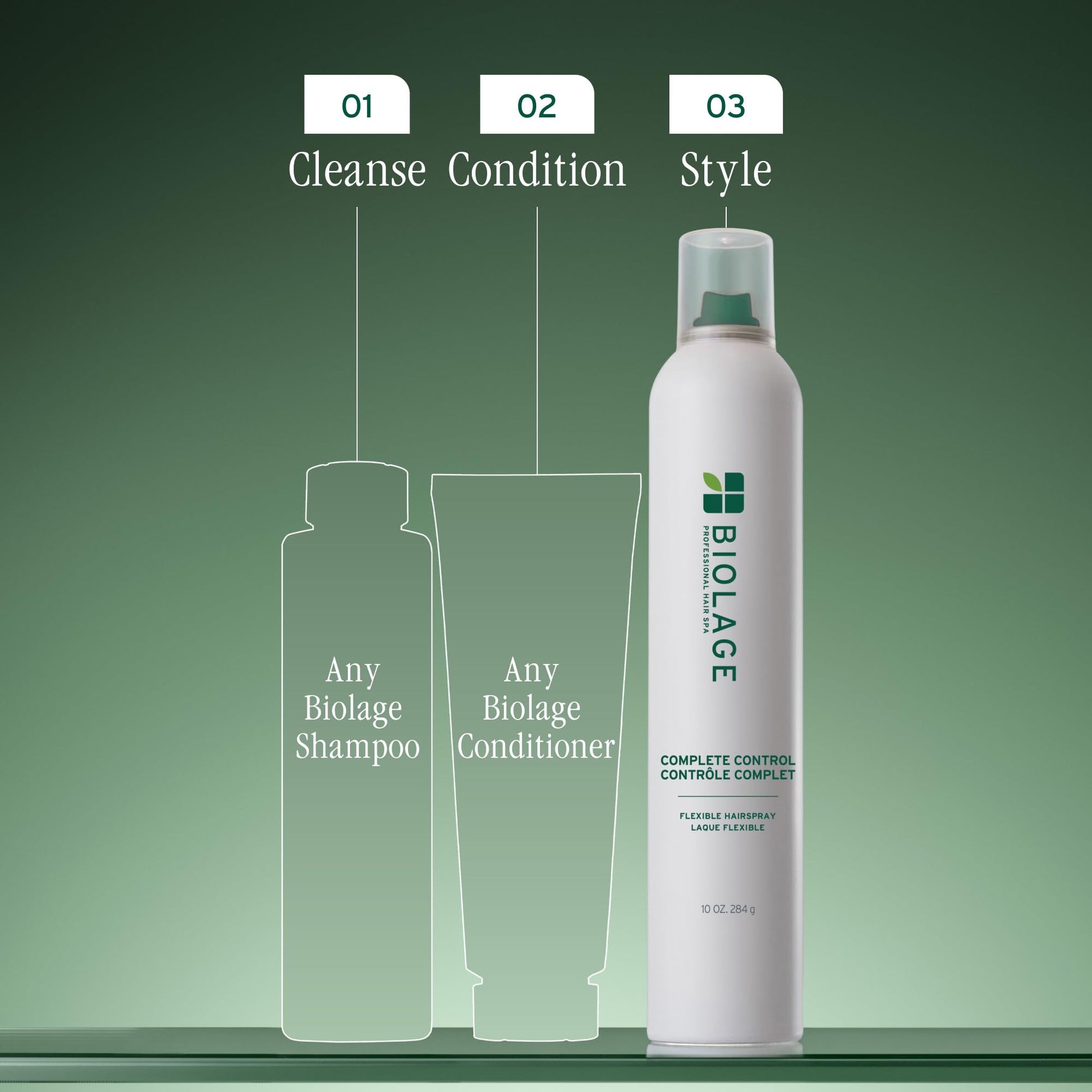 Dim Gray Biolage Complete Control Hairspray - Zero Stickiness, Quick-Drying, Medium-Hold, Control Flyaways, Vegan, Paraben & Silicone-Free, 10 Fl Oz