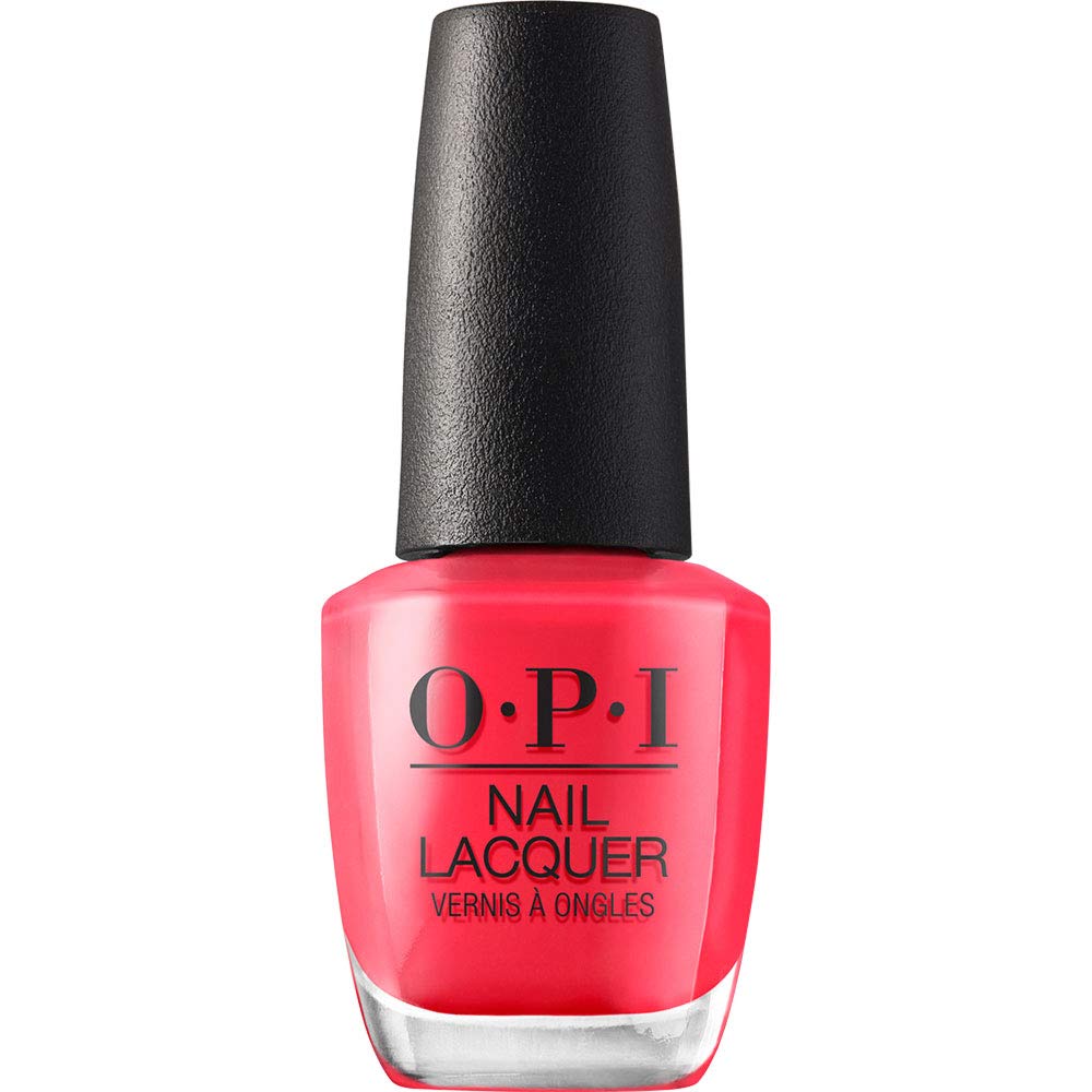 White Smoke OPI Nail Lacquer, OPI on Collins Ave., Orange Nail Polish, 0.5 fl oz