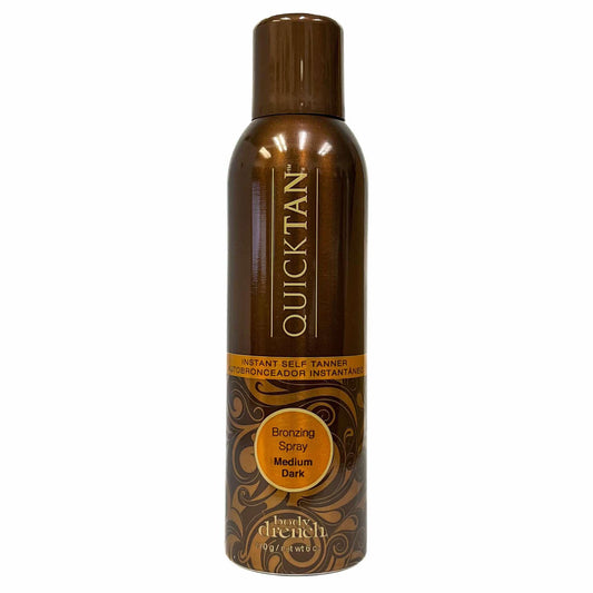 Saddle Brown Body Drench Quick Tan Instant Self Tanner Bronzing Spray, Medium/Dark 6 oz (Pack of 4)