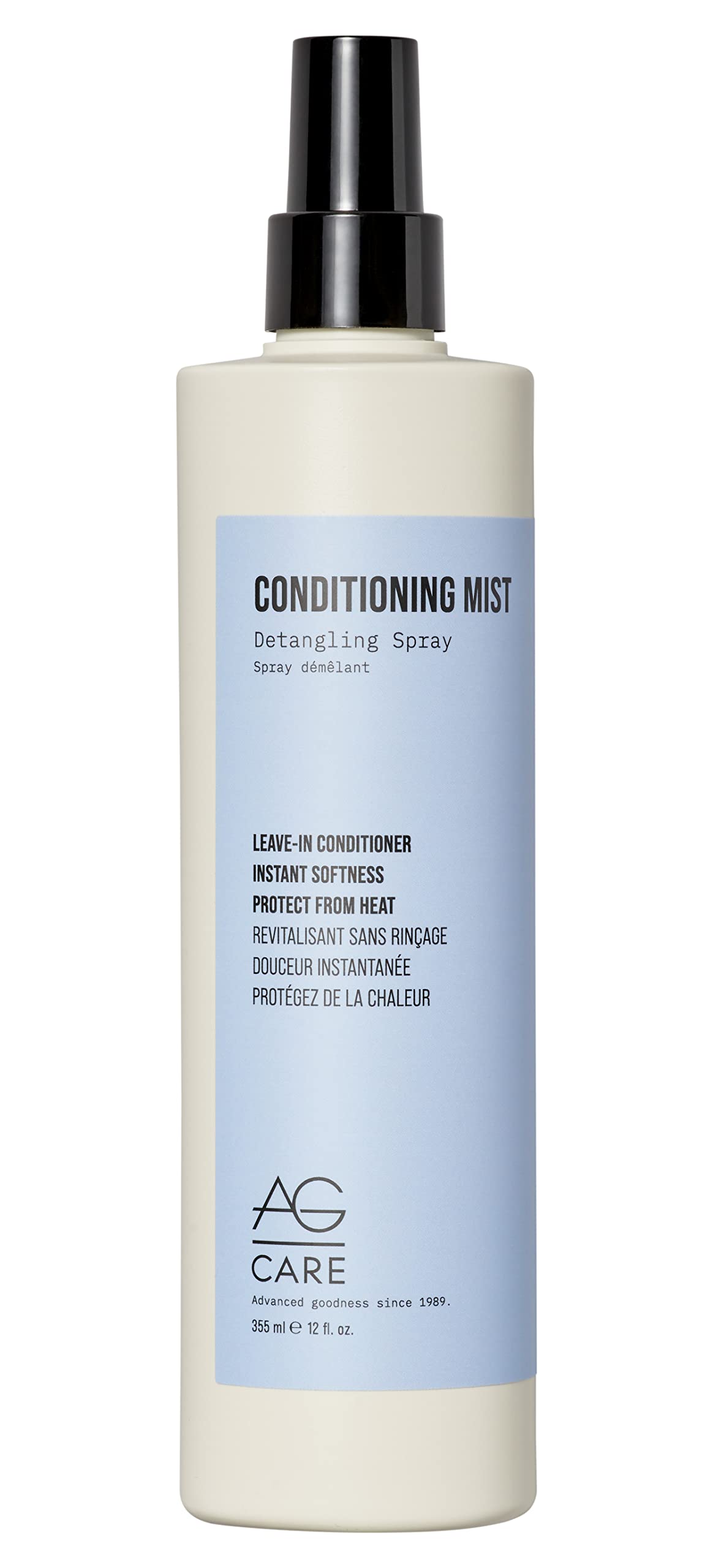 White Smoke AG Care Conditioning Mist Detangling Spray, Protect From Heat, Soften and Detangle 12 Fl Oz