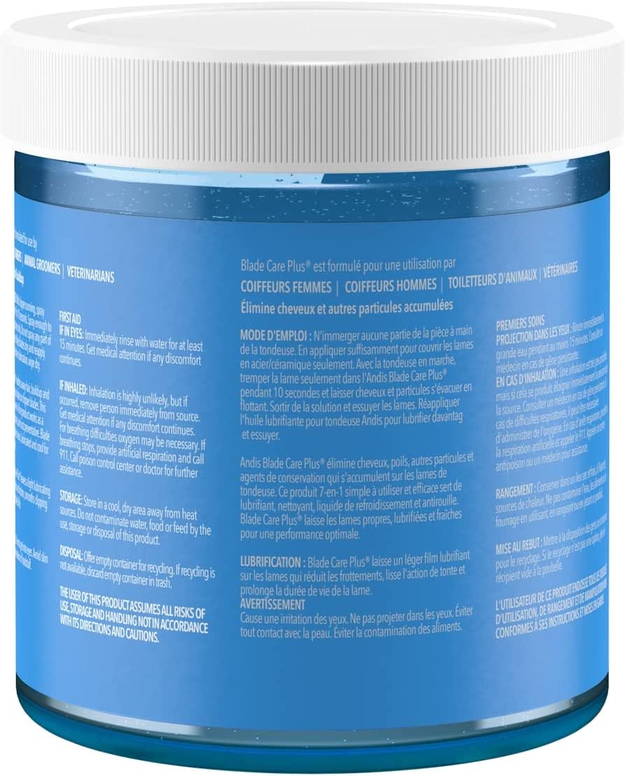 Steel Blue Andis Blade Care Plus Jar (Pack of 2)