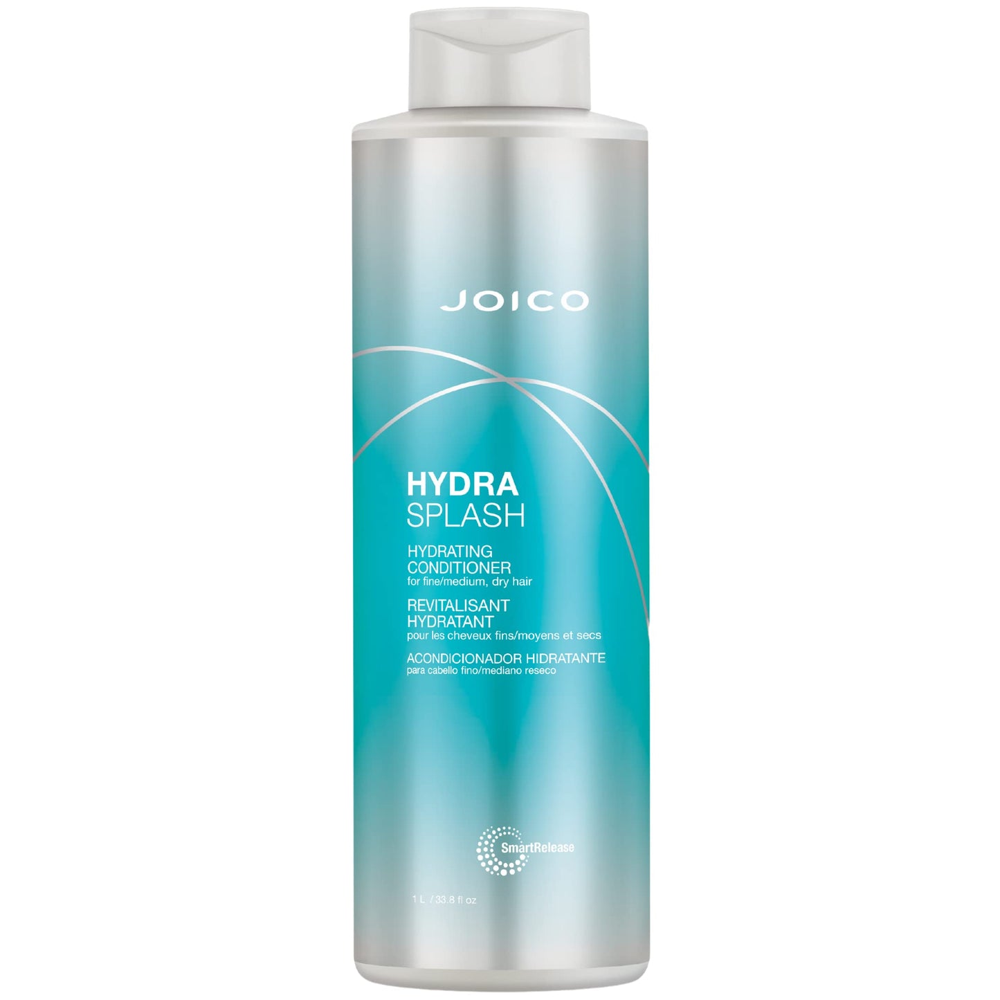 Light Gray Joico HydraSplash Hydrating Conditioner | For Fine, Medium, Dry Hair | Replenish Moisture | Add Hydration & Softness | With Sea Kelp & Coconut Water | 33.8 Fl Oz