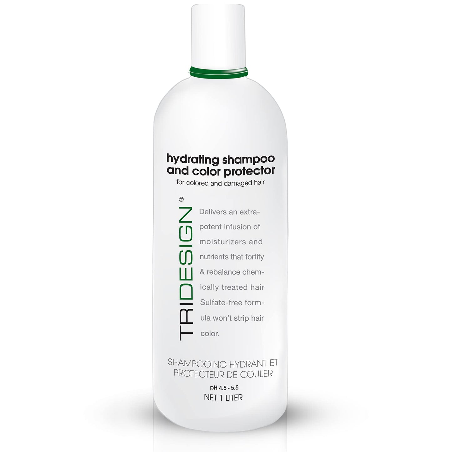 White Smoke TRIDESIGN Hydrating Shampoo for Color Treated Hair, Sulfate and Paraben Free Color Care Treatment, Concentrated Hair Color Shampoo, Gently Cleanses -33.8 Fluid Ounce