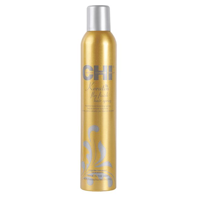 Khaki CHI CHI Keratin Flexible Hold Hair Spray