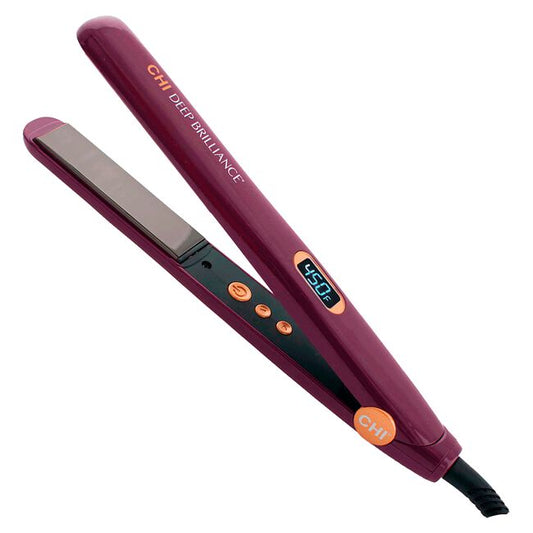 White Smoke CHI CHI Deep Brilliance Black Titanium Hairstyling Iron - 1 Inch