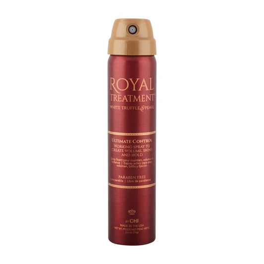 Saddle Brown CHI Royal Treatment - Ultimate Control Hairspray Travel Size