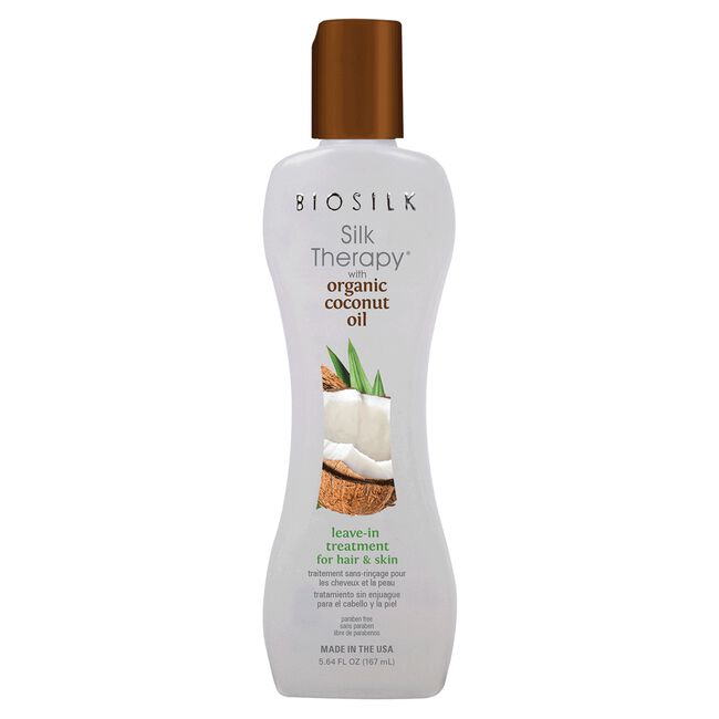 White Smoke BioSilk Biosilk Silk Therapy with Coconut Oil Leave-In Treatment