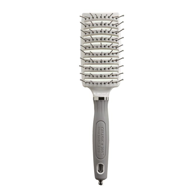 White Smoke Olivia Garden Ceramic and Ion Turbo Vent Brush