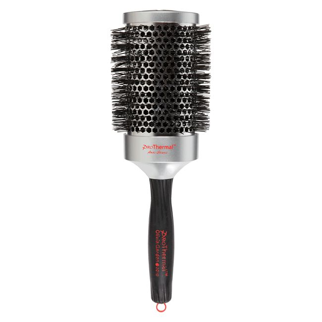 White Smoke Olivia Garden Pro Thermal T63 Anti-Static Brush - 3 1/2 Inch