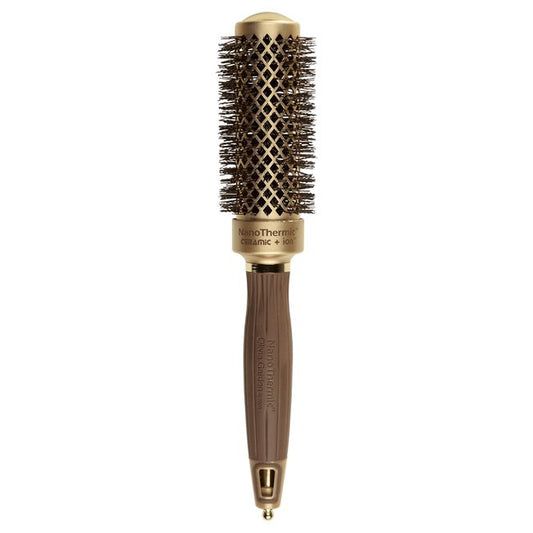 White Smoke Olivia Garden NanoThermic Round Thermal Brush Collection