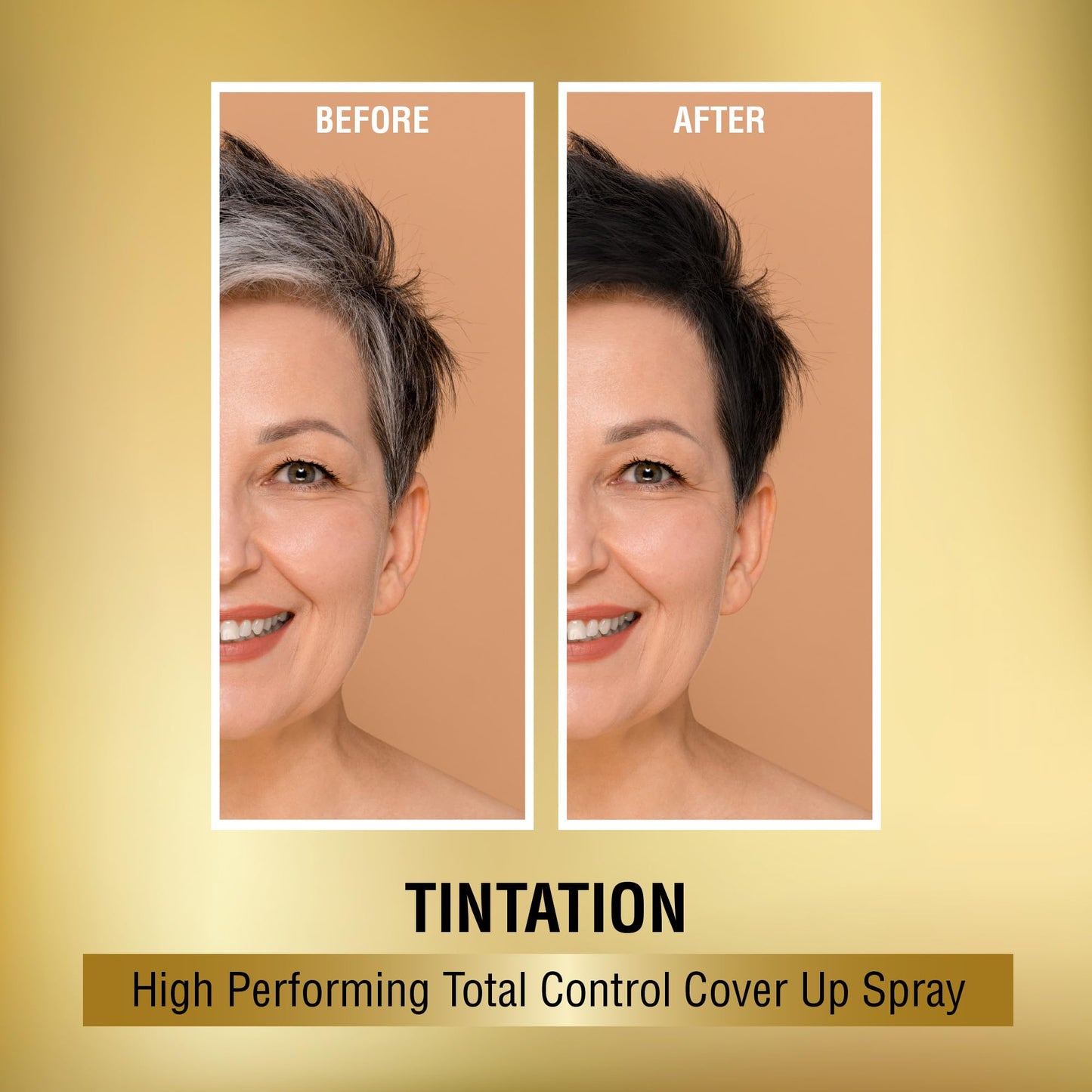 Dark Salmon Red by Kiss Tintation Temporary Hair Color Spray, Instant Gray Root Touch Up Coverage, Water-Resistant & Smudge-Proof, Easy Wash Out, Barber & Hairline Touch-Up, Quick-Dry (Black, 2.82 oz)