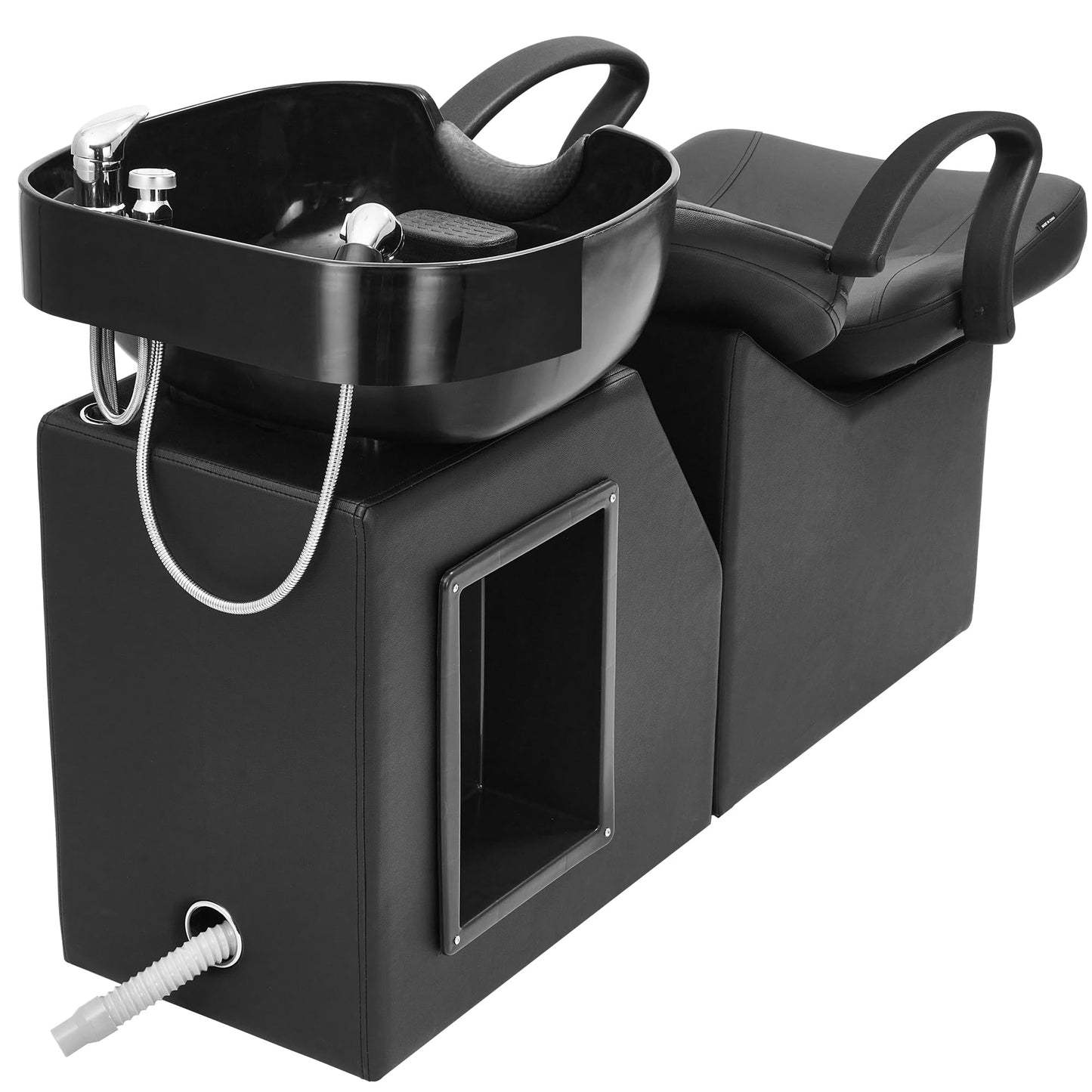 White Smoke Betisef ABS Plastic Shampoo Bowl Chair,Barber Backwash Chair, Hair washing station for Spa Beauty Salon